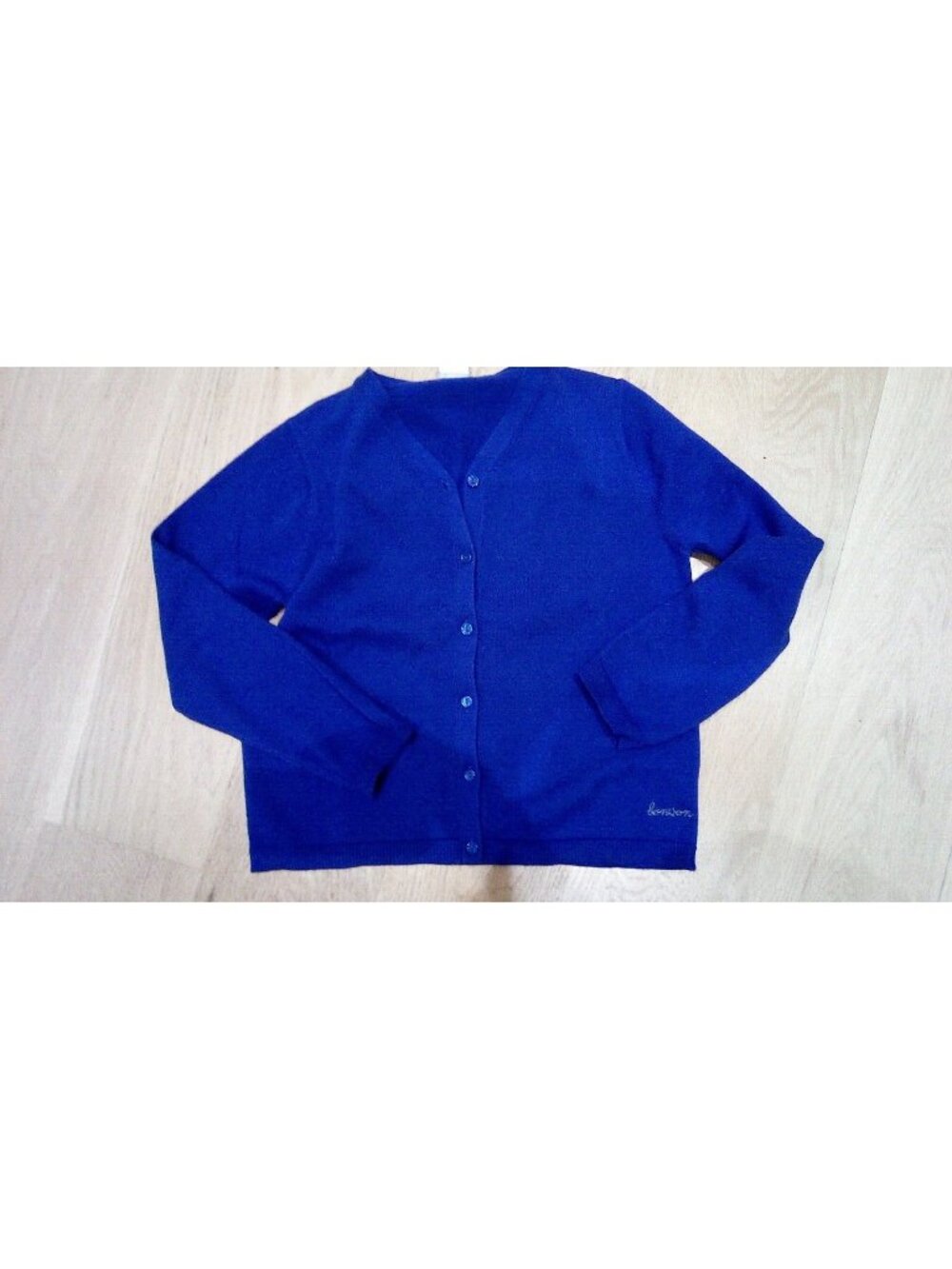 Bonpoint boys royal blue v neck cardogan size 10